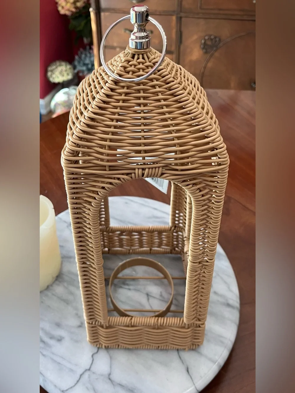 NWT: Rattan Lantern 15” My Texas House by Erin Vogelpohl, Summer Outdoors 2026